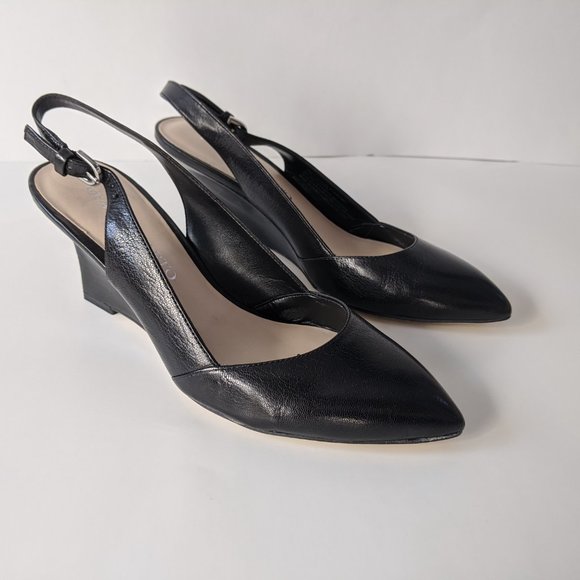New Franco Sarto Size 7 Wedge Heel Sling Backs - Picture 7 of 15